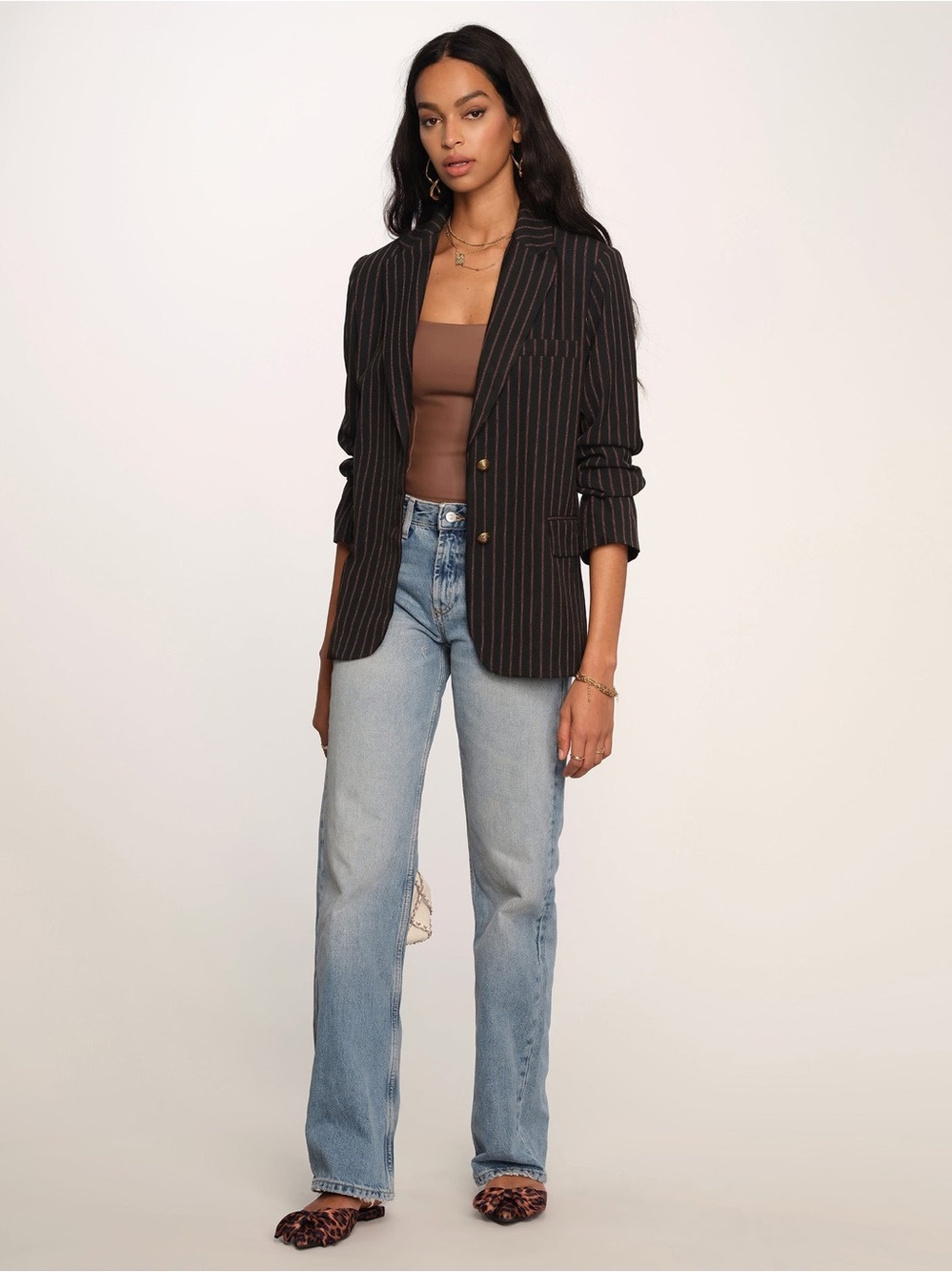 Heartloom Aiko striped classic lined blazer. Preppy quiet